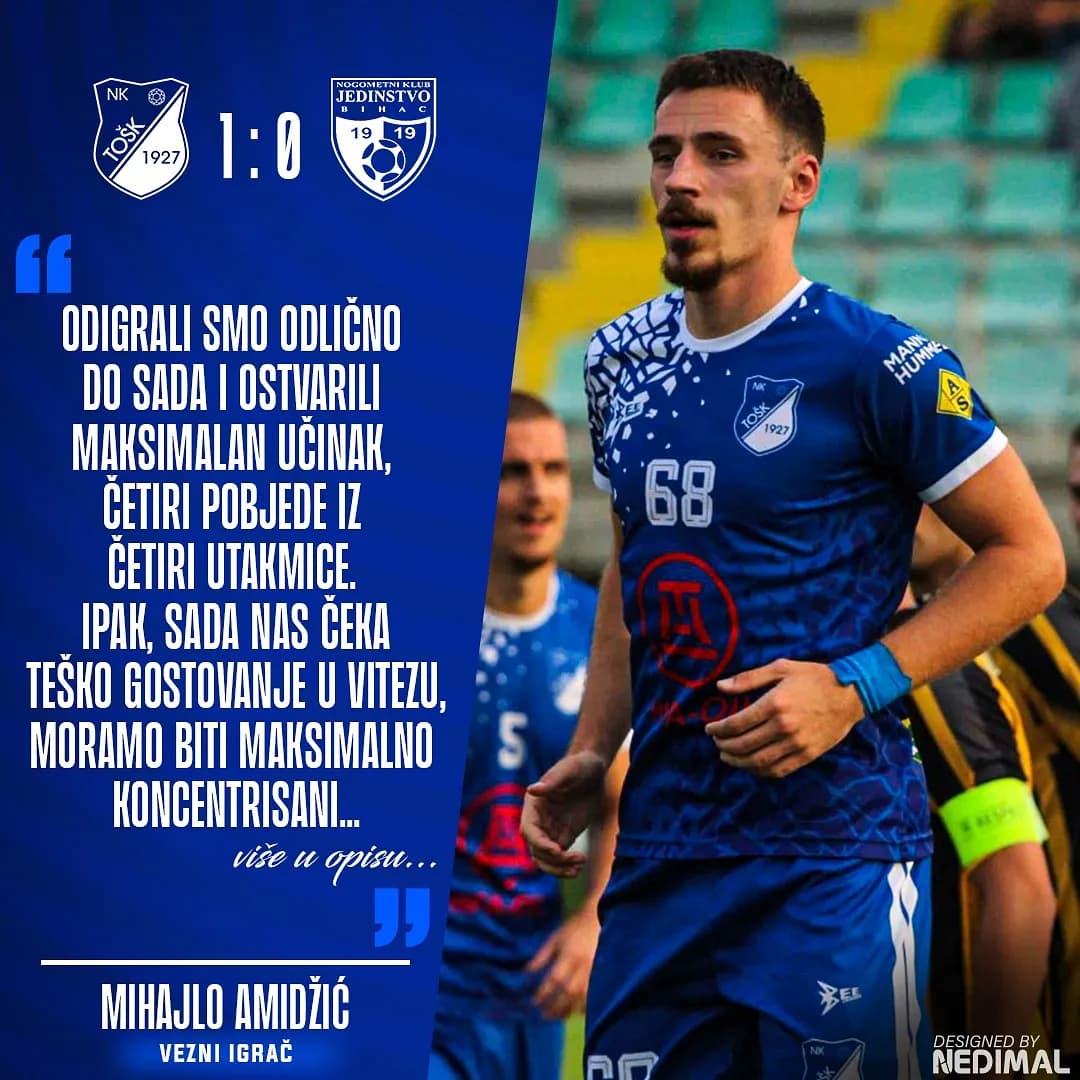 Izjava Mihajla Amidžića nakon pobjede protiv Jedinstva