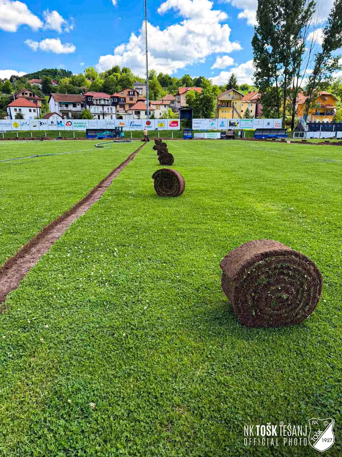 Realizovan sistem automatskog navodnjavanja na stadionu Luke u Tešnju