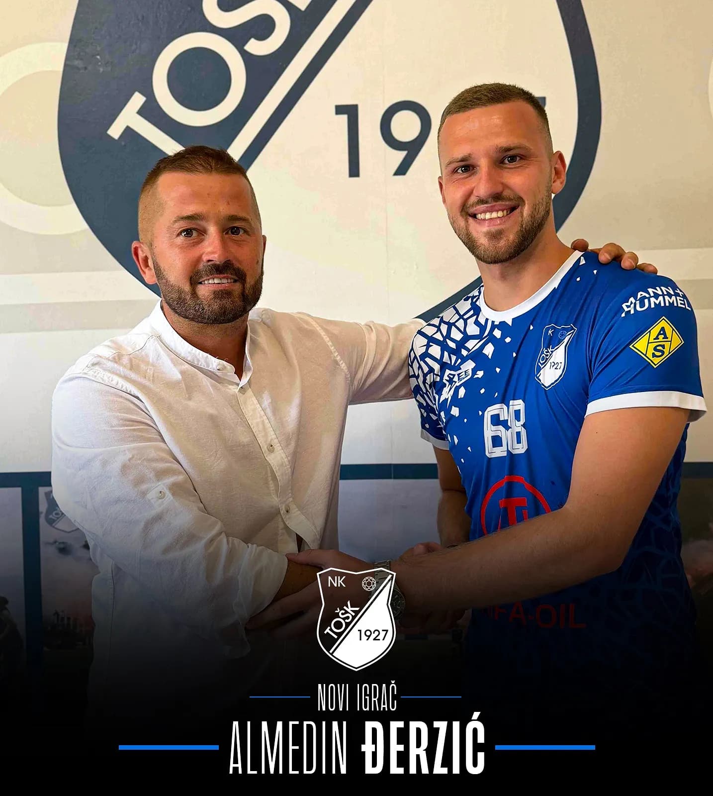 Almedin Đerzić novi igrač TOŠK-a